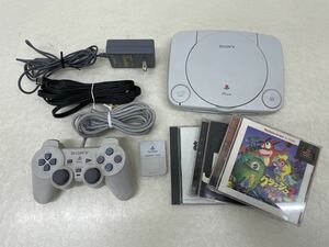 SONY ソニー PlayStation PSone SCPH-100プレステ プレイステーション コントローラー SCPH-110 付属品 おまけゲームソフト付き 動作品