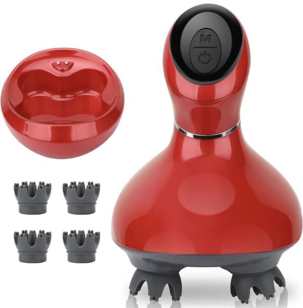 X25 Youmay 電動ブラシ レッド 防水 USB充電式 2段階スピード 10分タイマー