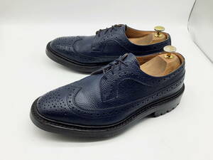 【美品】Tricker’s トリッカーズ★アーバンリサーチ別注 バートン ウイングチップドレス グレインレザー UK8 ★