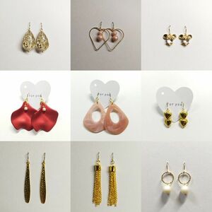 【お得なまとめ売り！】#m2 ピアス　ハンドメイドピアス/イヤリング　9点セット