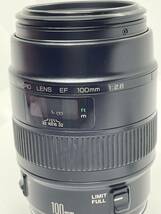 【GO028】【美品】Canon / キャノン / MACRO LENS / EF 100mm f2.8 / 単焦点・中望遠 / 防湿庫保管_画像6