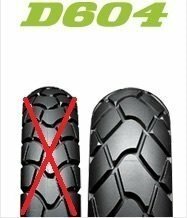 ☆製造年新しい　室内保管　ダンロップ　Buroro D604 　120/80-18 62P WT（後側）　XR230 SL230　CRF250Lなどに