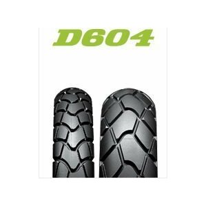 ☆フルセット ダンロップ Buroro D604 2.75-21 45P ＆ 4.10-18 59P XLR200R NX125 DT125 シェルパなどに チューブ リムバンド付の画像1