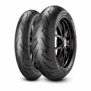 ☆前後セット 新品 PIRELLI DIABLO ROSSO2　ピレリ ディアブロロッソ2　120/70ZR17 58W & 180/55ZR17 73W　CB1300SB MT-09 GSR400など