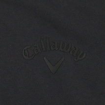 【美品】キャロウェイ 長袖ハイネックシャツ 黒 裏起毛 バックロゴ ストレッチ メンズ LL ゴルフウェア 2021年モデル Callaway_画像3