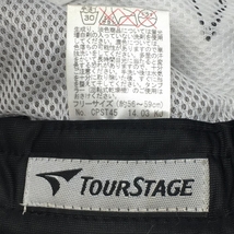 【超美品】ツアーステージ メッシュキャップ グレー 立体ロゴ刺しゅう フリーサイズ ゴルフウェア TOURSTAGE_画像7