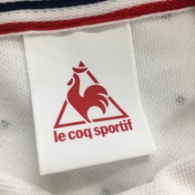 【新品】ルコック 半袖ポロシャツ 白×ネイビー ドット 吸汗速乾 レディース M ゴルフウェア le coq sportif_画像5