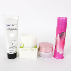 ミルボン ヘアスタイリング剤等 プレジュームグロス他 4点セット まとめて コスメ レディース MILBON