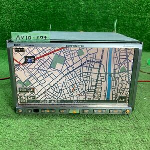 AV10-174 激安 カーナビ Carrozzeria Pioneer AVIC-HRZ09 EKMH007070JP ナビ HDD MD 確認用配線使用 簡易動作確認済 中古現状品