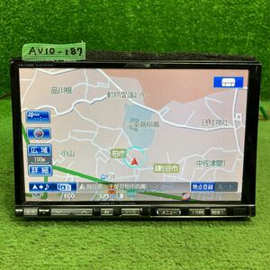 AV10-187 激安 カーナビ ALPINE VIE-X098 8インチ H00855737A ナビ HDD CD DVD Bluetooth 簡易動作確認済 中古現状品