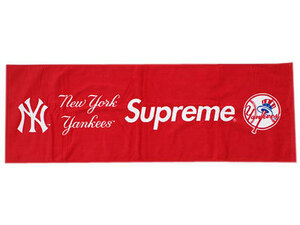 絶版品 ☆ Supreme × New York Yankees コラボ ‘Hand Towel’ 15SS タオル ニューヨーク ヤンキース 赤 レッド