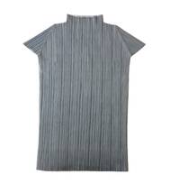 PLEATS PLEASE ISSEY MIYAKE プリーツプリーズ イッセイミヤケ ドットカッティング レイヤード セットアップ トップス スカート グレー 3_画像5