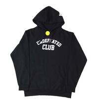 未使用 ANTI SOCIAL SOCIAL CLUB UNDEFEATED アンチソーシャルソーシャルクラブ アンディフィーテッド スウェットパーカー トレーナー 黒M_画像1