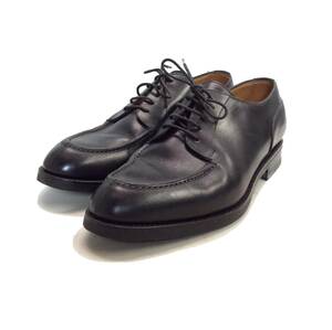 YANKO ヤンコ Uチップ ドレスシューズ 革靴 ビジネスシューズ ブラック 30804 メンズ 24.5cm (ma)