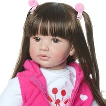 赤ちゃん 人形 リボーン ベイビー ドール 抱き人形 女の子 キリン人形と衣装付き 60CM_画像4