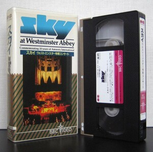  Sky waste tomin Star temple . concert VHS video SKY at Westminster Abbey