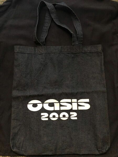 【2002公式グッズ】Oasis デニムトートバッグ エコバッグ【レア】