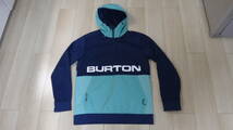 美品　ＢURTON バートン Crown Bonded Performance Pullover Fleece 　　　ボンディッド　防水パーカー_画像1