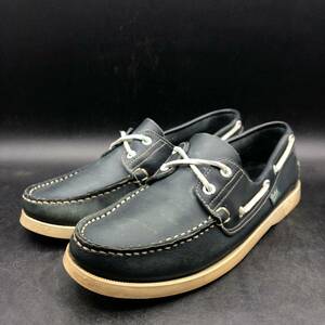 M1532 Paraboot パラブーツ レザー デッキシューズ メンズ 7/25.0cm ネイビー 紺 靴 シューズ