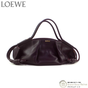 ロエベ （LOEWE） パセオバッグ スモール ハンド ショルダー バッグ A709P48X02 バーガンディ（未使用品）中古