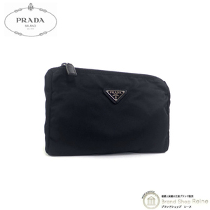 プラダ （PRADA） ナイロン テスート ポーチ トライアングルロゴ コスメポーチ NERO（中古）