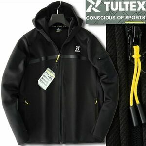 新品【TULTEX】タルテックス撥水ストレッチカルゼジャージーパーカーXL(ブラック)