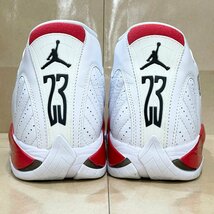 28cm AIR JORDAN 14 AJ14 RETRO 487471-100 エア ジョーダン 14 レトロ バーシティーレッド メンズ スニーカー TL H99921_画像5