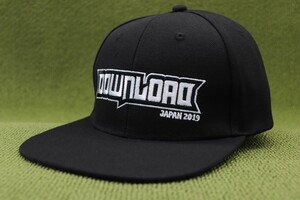 新品 DOWNLOAD JAPAN 2019 Festival ダウンロードジャパン グッズ キャップ 帽子 SNAPBACK フリーサイズ 黒 ブラック 管理No4Fm