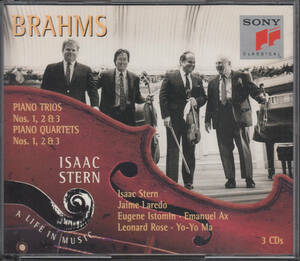 ◆送料無料◆ブラームス：ピアノ三重奏曲、四重奏曲全集～ユージン・イストミン、エマニュエル・アックス 3枚組 v7233