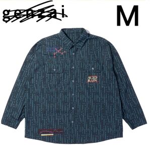 未使用 genzai acid rain shirt (Green) Mサイズ 長袖シャツ