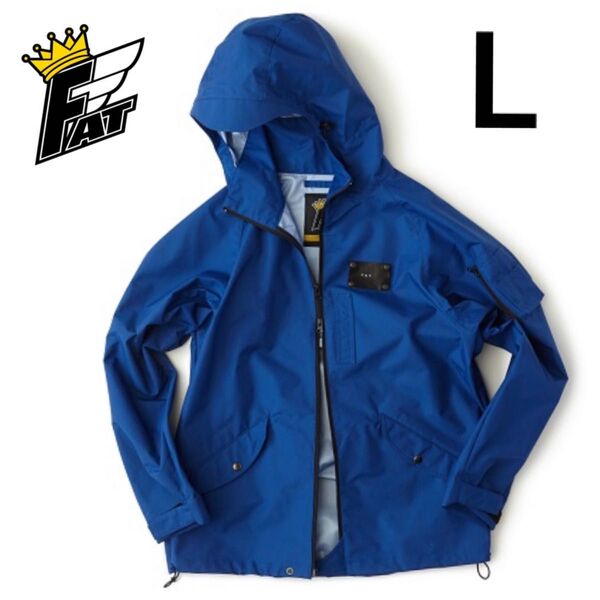 FAT AIRFORCE BLUE SKINNY Lサイズ マウンテンパーカー フード付き ナイロンジャケット