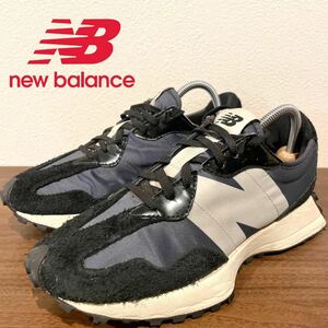 New Balance WS327SFC BLACK ニューバランス ブラック レディース ローカットスニーカー 厚底 カジュアル 24.5cm