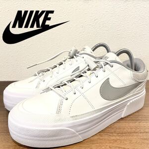 NIKE W COURT LEGACY LIFT ナイキ コート レガシー ホワイト グレー レディース DZ4767-121 ローカットスニーカー 24cm