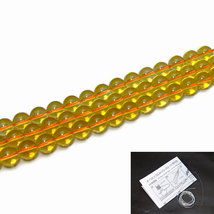 天然石 パワーストーン　　g3-34D　　10mm 5A ゴールドシトリン 黄水晶 1連39cm 通し針、解説書、1mゴム付き 送料無料_画像1