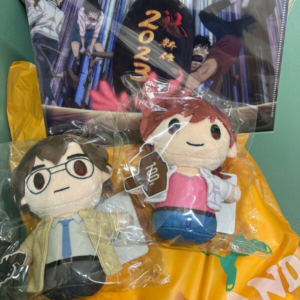 CITYHUNTERぽてたまぬいぐるみ槇村兄妹&複製原画付きA5クリアファイルD