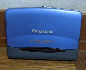 【送料無料】中古品PansonicパナソニックカセットプレーヤーRQ-S70ブルー