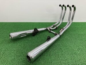 Z400FX muffler K003 Kawasaki original used bike parts KZ400E J KZ550B that time thing muffler stay vehicle inspection "shaken" Genuine