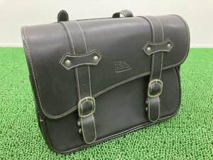 ケミモト製 サイドバッグ 片側 社外 中古 バイク 部品 KEMIMOTO 10L サドルバッグ 修復素材に コケキズ無し ハーレー ドラッグスター400