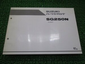 グース250 パーツリスト 1版 スズキ 正規 中古 バイク 整備書 NJ46A SG250N GOOSE TE 車検 パーツカタログ 整備書