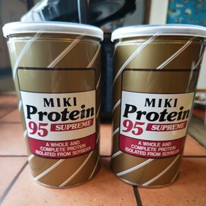 【送料無料】ミキプロティーン95 スープリーム 425g　 2缶セット　三基商事 栄養補助食品