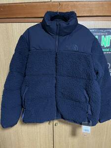 USモデル正規新品 THE NORTH FACE ヌプシ ダウンジャケット ボア(XL) ネイビー ノースフェイス もこもこ HP NUPTSE 海外限定