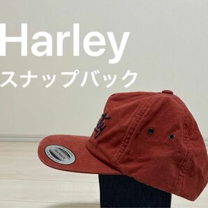 Harley スナップバック　キャップ　あずき色　赤