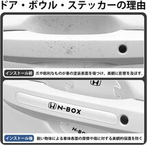 N-BOX用 ドアハンドルプロテクター ひっかき 傷隠し シール パーツ ステッカー 保護 カーアクセサリー 外装 8枚セット 簡単取付 インテリ車_画像3