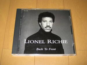 ベスト グレイテスト・ヒッツ ライオネル・リッチー バック・トゥ・フロント BEST BACK TO FRONT LIONEL RICHIE 国内盤CD