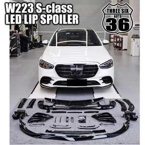  quality guarantee *W223 freon trip duct cover LED rear difuzar trunk spoiler muffler cutter S400 S500 S580 S63 S65