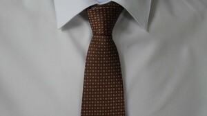  unused . close [AQUASCUTUM Aquascutum ]USED brand necktie /m93-G2-36-40