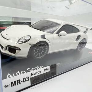 京商ミニッツ ポルシェ 911 GT3 RS ホワイト MZP150W ASC MR03RWD ディスプレイ コレクション品 MINI-Z ボディ 