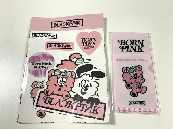 BLACKPINK VERDY ポップアップ　ステッカー　ミニクリアファイル