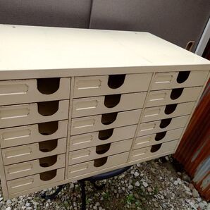 6段 スチール レターケース 引出し 小物入れ 書類ケース オフィス家具 レトロ 収納棚 昭和レトロ レターケース オフィス