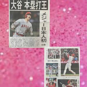 記念号外　大谷翔平　読売新聞